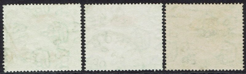 KENYA AND UGANDA 1922 KGV 1S 2S AND 3S USED