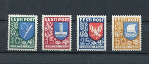 ESTONIA 1940 CHARITY SET SCOTT B46-B49 PERFECT MNH