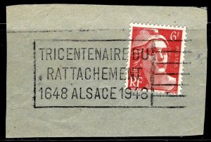 France 580 - used on piece - slogan cancel