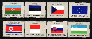 United Nations New York-Sc#719-26- id8-unused NH set-Flags-1998-