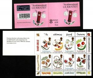 Guernsey-Sc#543-50- id7-unused NH booklet-Greetings-1995-