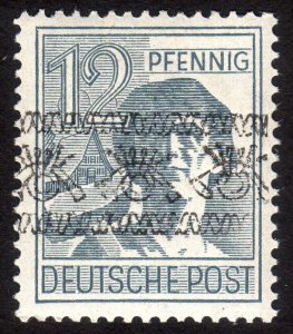 1948, Germany American-British Occ., 12pf, MNH, Inv. Overprint, Sc 604, Mi 40IK