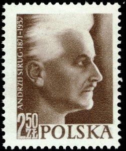 Poland #796  MNH - Writer Novelist Andrzej Strug (1957)