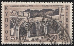 CYPRUS 1962 Sc 216 Used 250m VF - Monastery