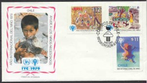 Chile 553-55/ FDC Children year/Bird