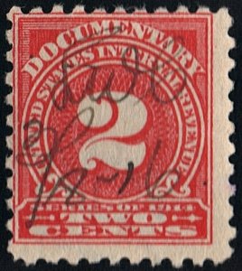 R208 2¢ Documentary Stamp (1914) Used