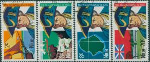 Niue 1974 SG182-185 Cook Bicentenary set FU