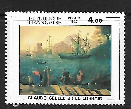 FRANCE 1831 MNH EMBARKATION FOR OSTIA PAINTING 1982