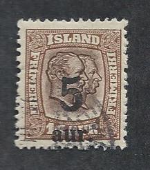 ICELAND SC# 131  FVF U 1921