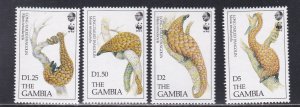 Gambia # 1362-1365, Long Tailed Pangolin, Mint NH, 1/2 Cat.