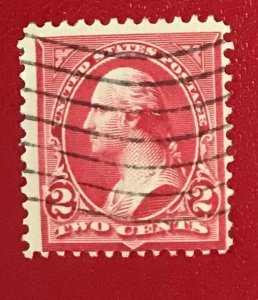 1895 US Sc 267 used 2c Washington CV$.60 Lot 1972