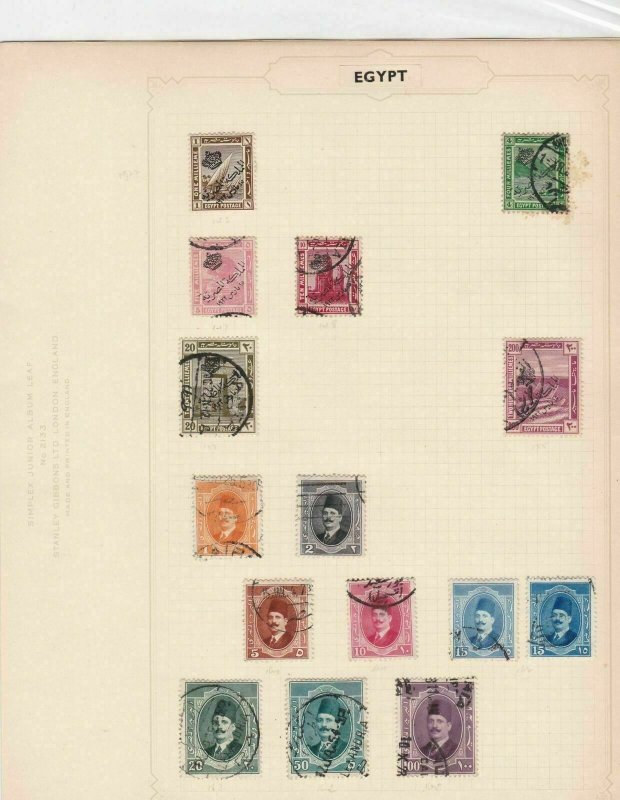 egypt stamps page ref 17066