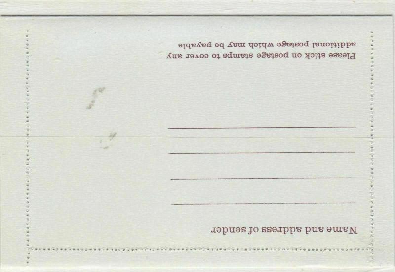 Great Britain UNUSED stamped Letter card ref 21782