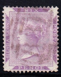 Sierra Leone #1 used tiny corner crease