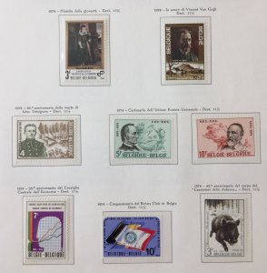 Belgium 1970/71+1974 MNH + Art Insects (Apx 65+) AB3242
