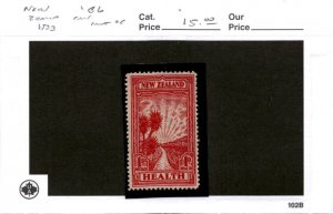 New Zealand, Postage Stamp, #B6 Mint Hinged, 1933 Health (AB)