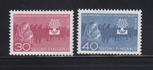 Finland 368-369 Set MNH World Refugee Year (D)