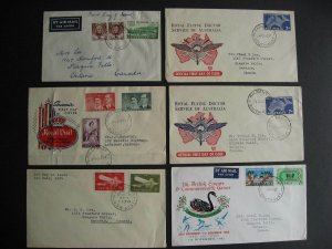 Australia 6 old FDC first day covers, mixed condition, check them out!