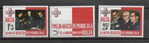 Malta 488-490 MNH
