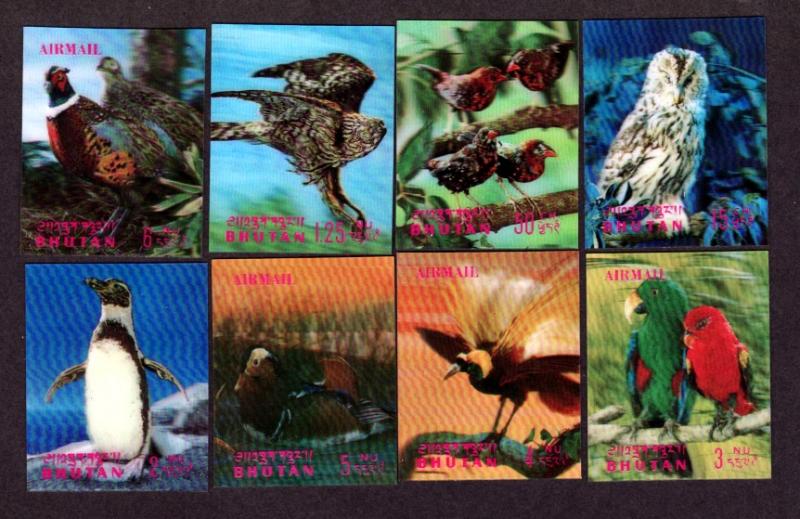 Bhutan Mint Birds 3-D!