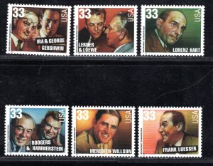 UNITED STATES SC# 3345-50 VF/MNH