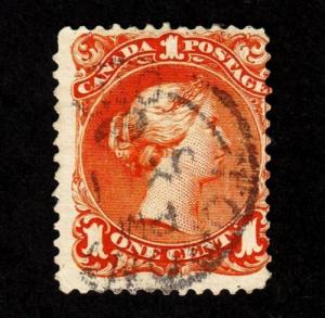 Canada – Scott #23a Used Large Queen