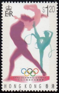 Hong Kong 1996 MNH Sc #739 $1.20 Gymnastics 1996 Atlanta Olympics