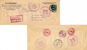 United States A.P.O.'s Soldier's Free Mail 1945 U.S. Army Postal Service, A.P...