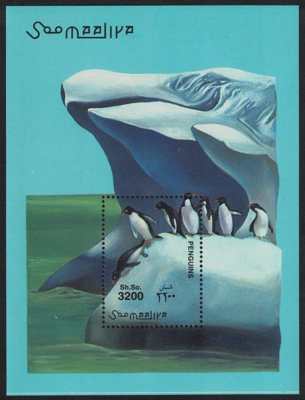 Somalia Penguins Birds MS 2001 MNH MI#Block 77