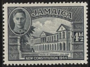 Jamaica 132a (mvlh) 4½p House of Assembly, sl black (1946)