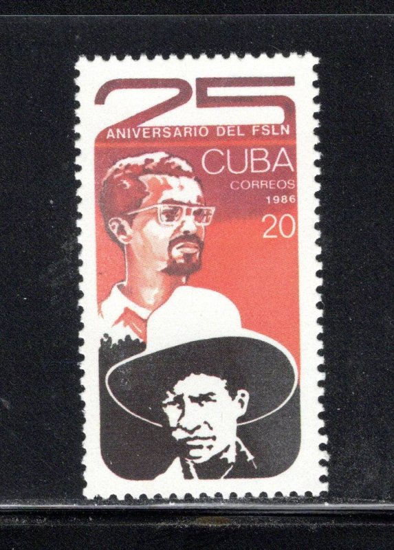 CUBA Sc# 2876  AUGUSTO SANDINO NICARAGUA  1986  MNH mint