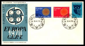 Greece 985-987 Europa U/A FDC