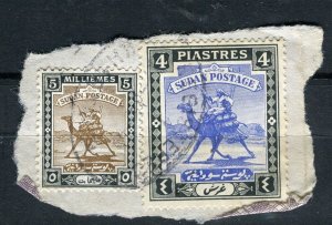 EAST AFRICA PROTECTORATE; 1940s early Camel Rider issues on POSTMARK PIECE