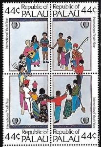 Palau 1985 International Year of Child children nationalities circle MNH B5