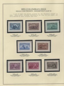 #230 P2 - #244 P2, 1893 1¢ - $4. Columbians SEE DETAILS (GD 8/27) 
