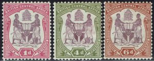 BRITISH CENTRAL AFRICA 1901 ARMS SET