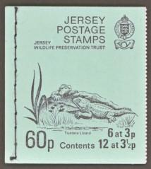 Jersey SG#SB20 Booklet MNH 60p Lizard