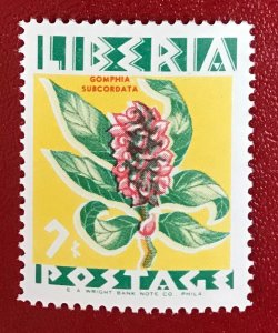 1955 Liberia Sc 351 unused Flower CV$.30 Lot 2036