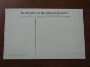 Netherland Indies Postcard Unused 1907-15 Java Batavia River Bridge Tram Rail