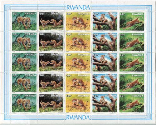 Rwanda 1296a,MNH, Wild Animals SCV- x1201