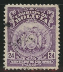 Bolivia Scott 124 Used perf 12 stamp 1919-20