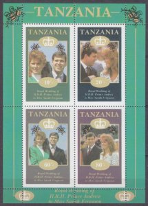 1986 Tanzania A-C381/BF62 Prince Andrew and Miss Sarah Ferduson 25,00 €