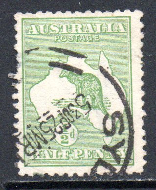 AUSTRALIA 1 USED SCV $7.50 BIN $3.00 MAP, KANGAROO