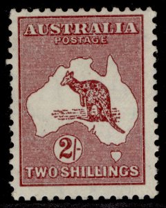 AUSTRALIA GV SG134, 2s maroon, LH MINT. Cat £13.