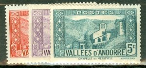 FK: Andorra (French) 23//63A mint missing 31, 46, 52 CV $567; scan shows a few