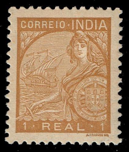 Portuguese India #424 Portugal; San Gabriel; Unused (0.25)