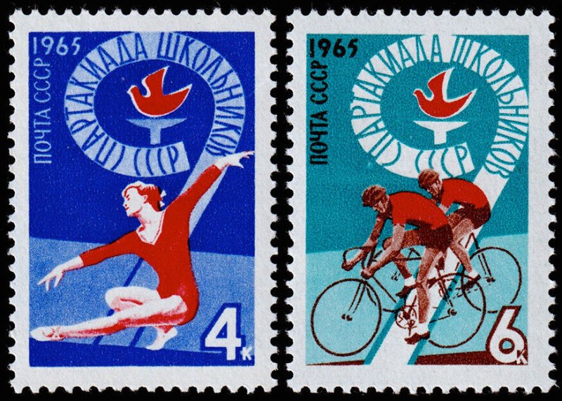 Russia Scott 3086-3087 (1965) Mint NH VF W