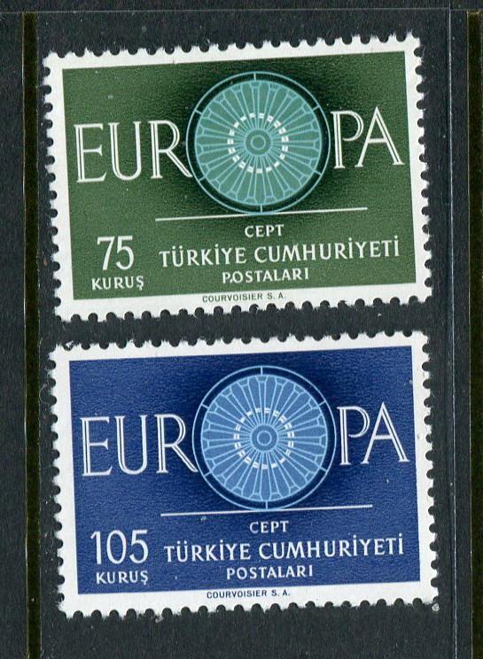 Turkey #1493-4 MNH 1960 Europa