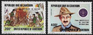 Cameroun #719-20 MNH Set - Scouting Year
