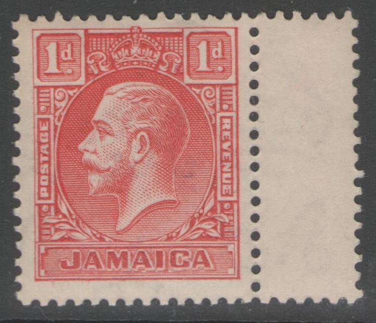 JAMAICA SG108 1929 1d SCARLET DIE I MNH